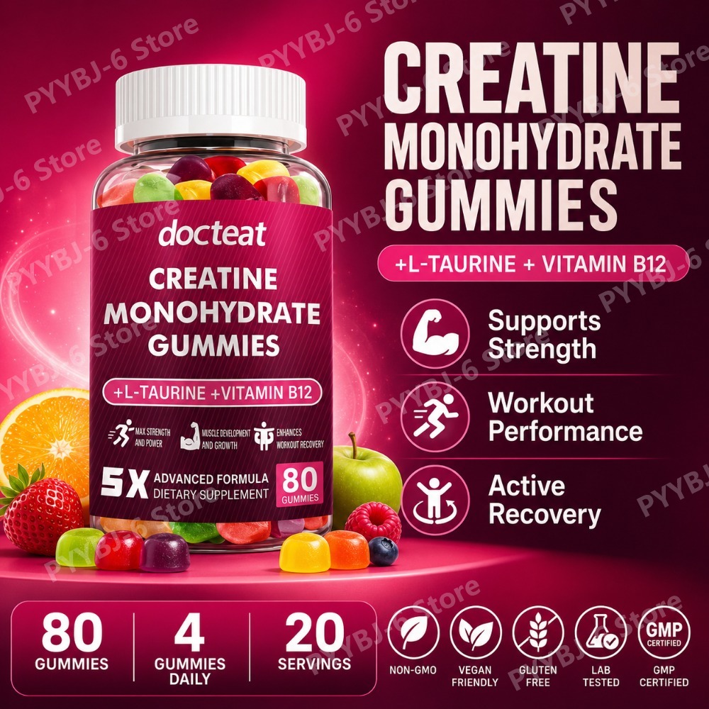 Nutrition & Fitness Hub Photos - Creatine Monohydrate Gummies 80 Count with
