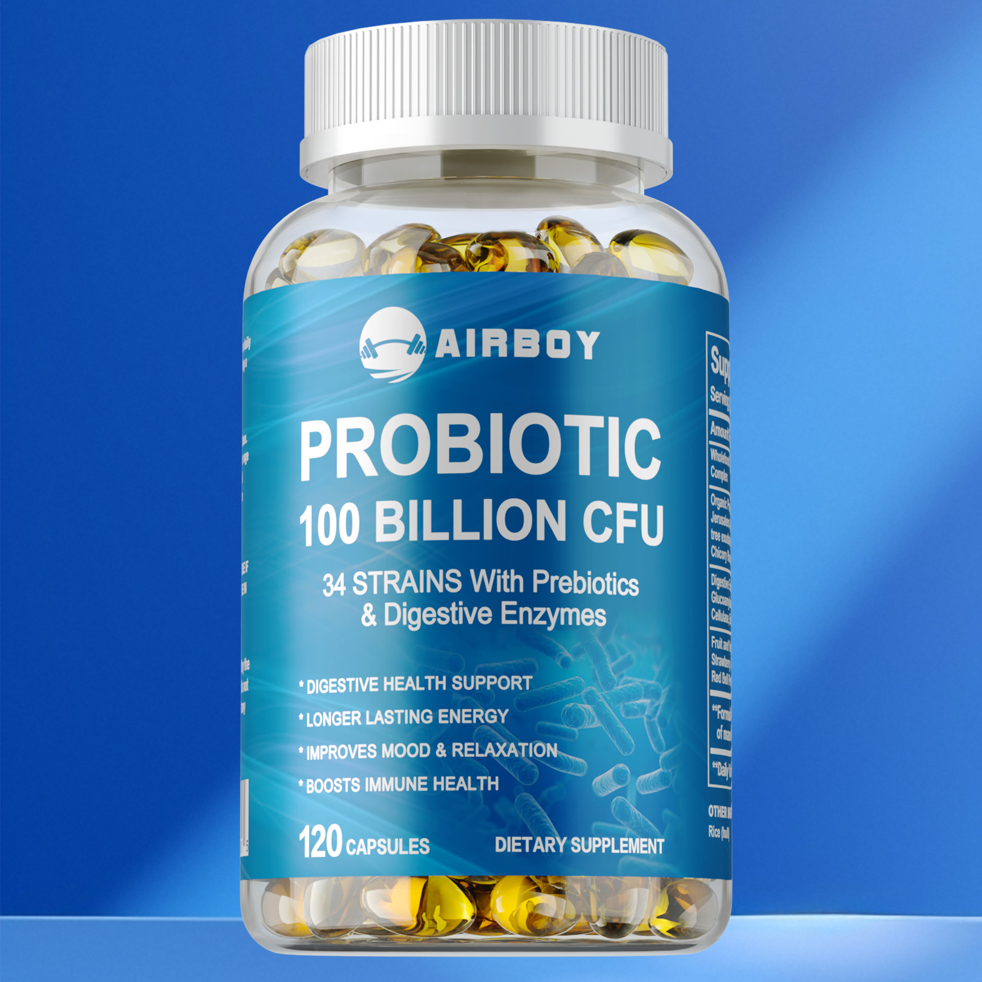 Probiotic 60 Billion - Probiotics 100 Billion CFU - Intestinal