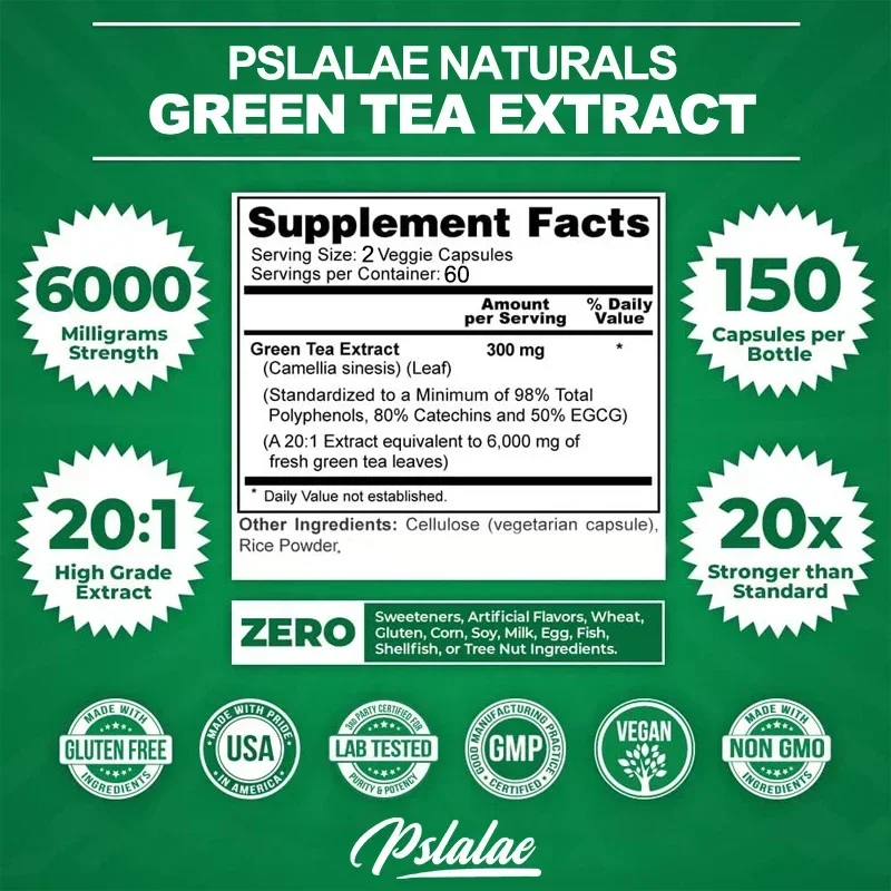 Green Tea Extract Capsules - S – обзор и цена Green Tea Extract Fat
