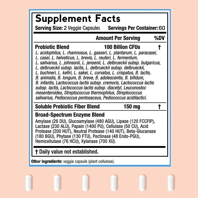 Probiotics 100 Billion - Suppo – обзор и цена Probiotic 60 Billion