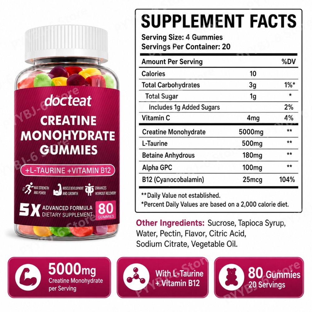 Creatine Monohydrate Gummies 8 – обзор и цена Nutrition & Fitness Hub Photos
