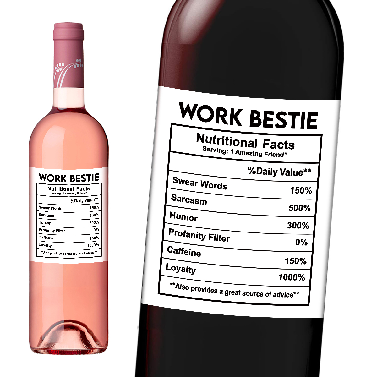 4pcs Funny Work Bestie Wine Bo – обзор и цена Nutrition & Fitness Hub Photos