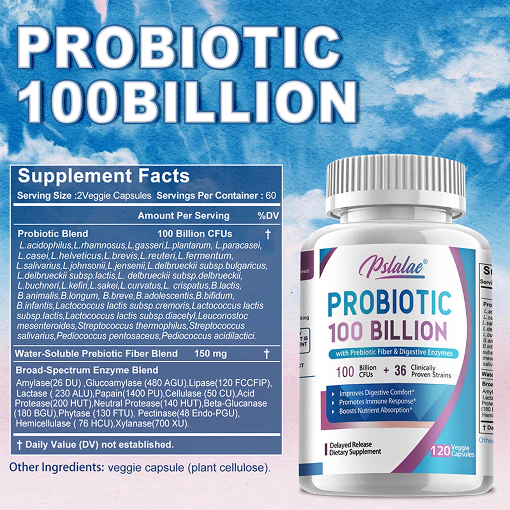 Probiotics 100 Billion - Help  – обзор и цена Probiotic 60 Billion