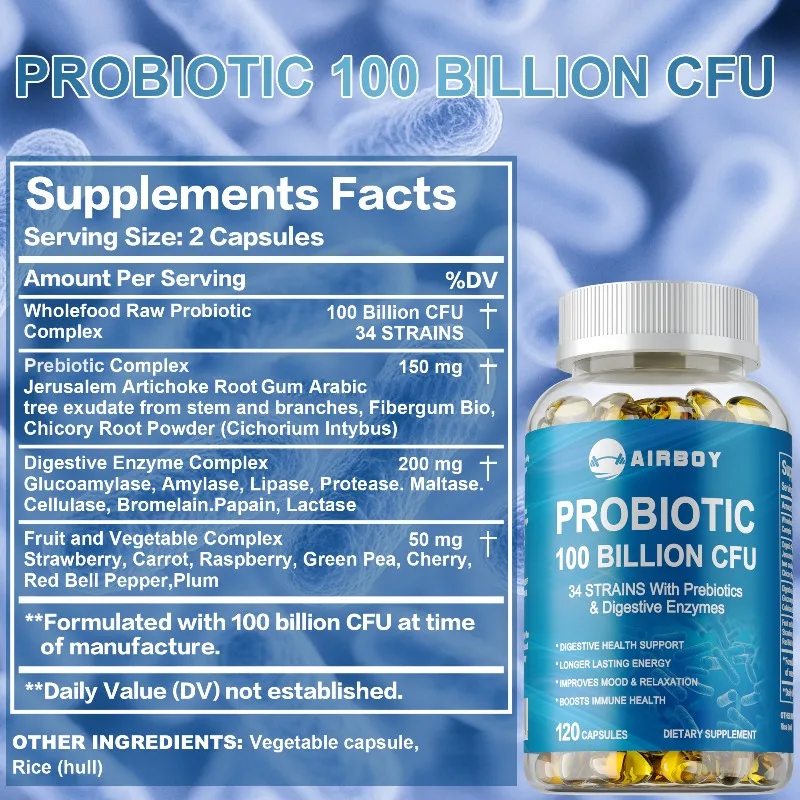 Probiotics 100 Billion CFU - I – обзор и цена Probiotic 60 Billion