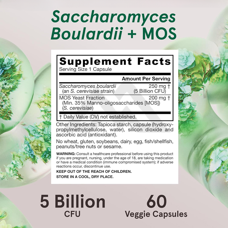 Probiotics+MOS 5 Billion Colon – обзор и цена Probiotic 60 Billion