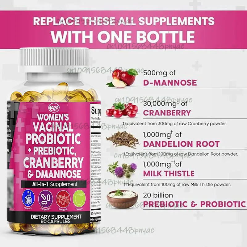 60 Capsules Female Probiotics+ – обзор и цена Probiotic 60 Billion